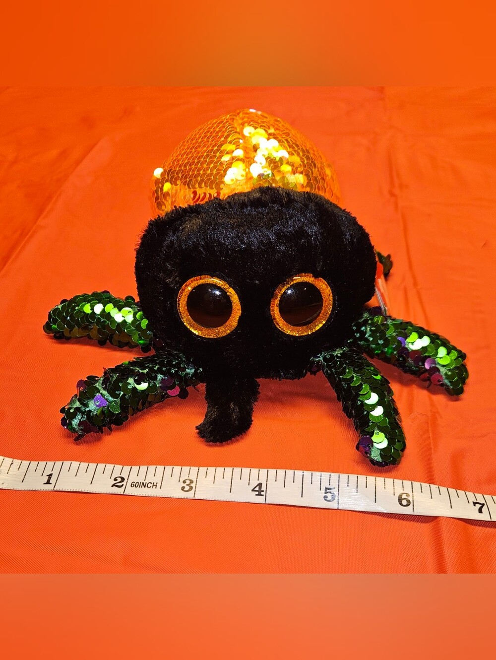 Beanie Boo Halloween Fan Fav GLINT  Flippable Spider by Ty New w/Swing&Tush Tags
